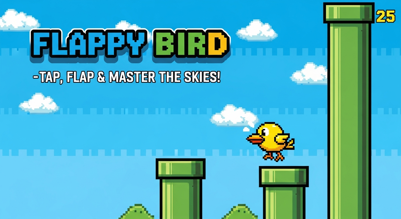Flappy Bird – Tap, Flap & Master the Skies!