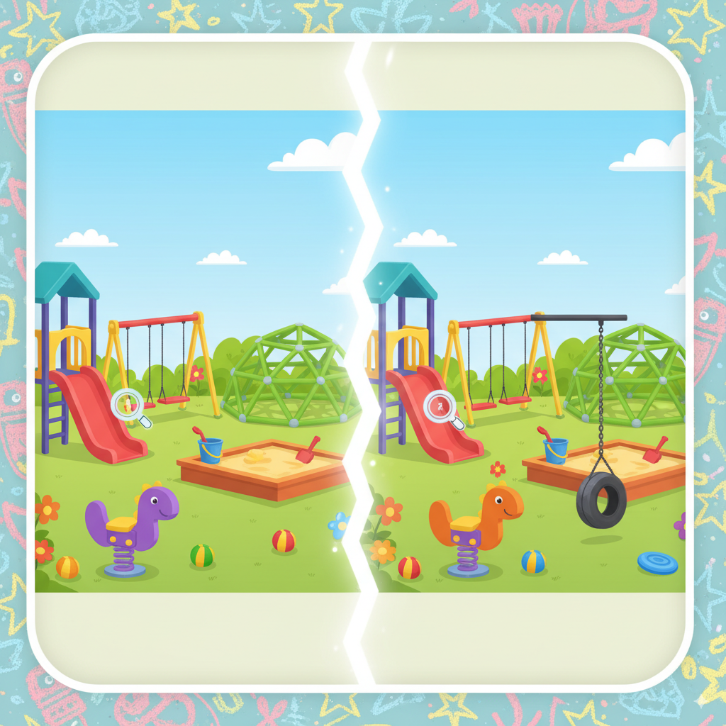 Playground Differences – Spot the Hidden Changes!